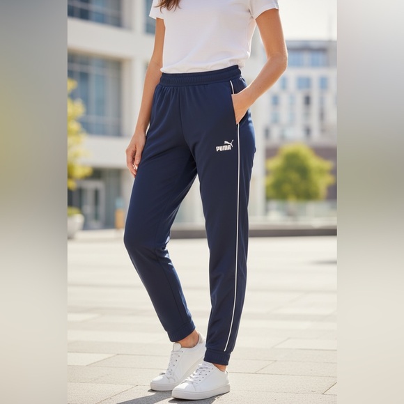 Puma Pants - Women’s PUMA Tricot Track Jogger Blue Size Small NWT